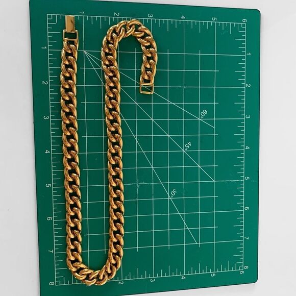 Vintage Napier Chunky Gold Chain Necklace - Picture 5 of 5